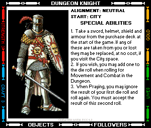 Dungeon Knight Card